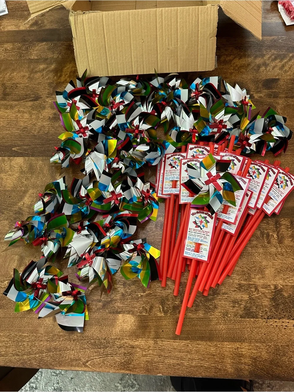 The Salvation Story Pinwheels with Card - makes 33 pinwheels